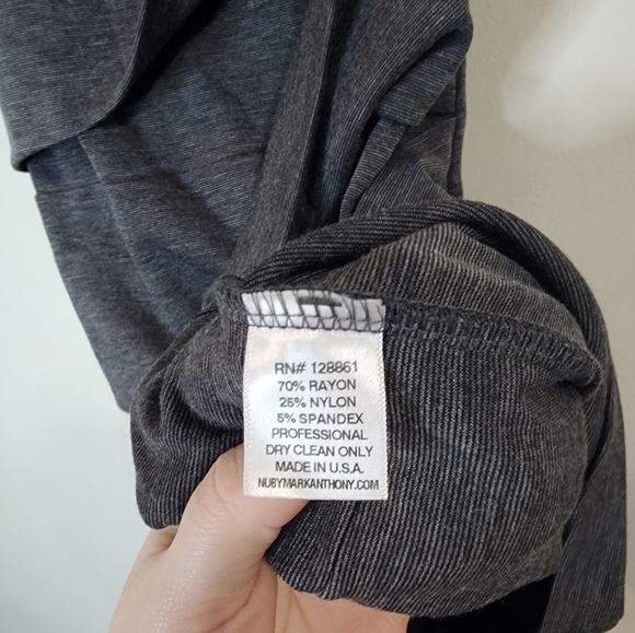 Nu By Marc Anthony Pleated Gathered Side Women Small Mini Grey Night Out Dress - Picture 4 of 6